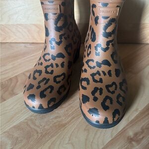 Hunter Leopard Print Rain Boots